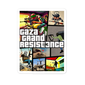 Gaza GTA stickers - back