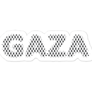 Gaza - Kuffiya Diamond Black - Front